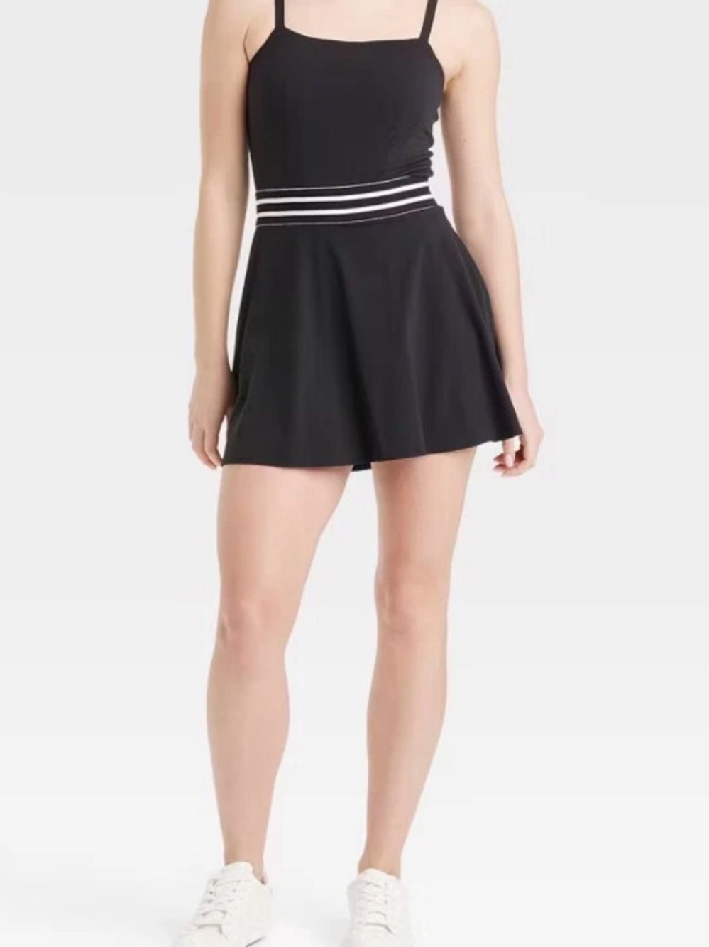 JoyLab Scallop Detail Active Dress Womens blue size Small